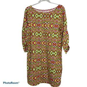 Soybu  Multi-colored 3/4 Sleeve‎ Sheath Stretch